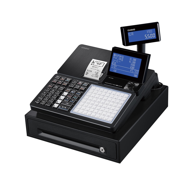 カシオ計算機 レジスター ホワイト Bluetooth搭載 SR-S4000