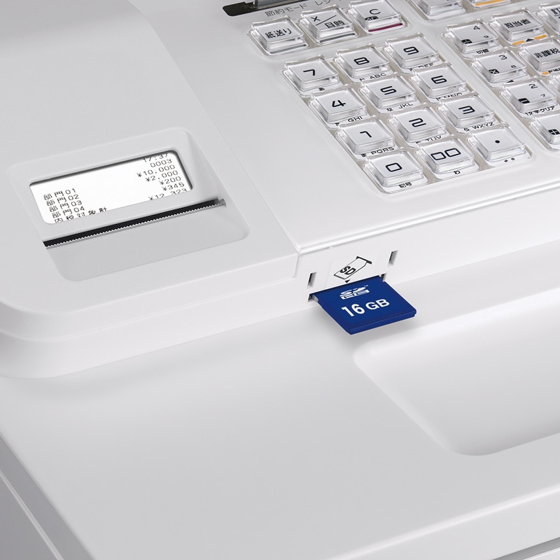 カシオ計算機 レジスター ホワイト Bluetooth搭載 SR-S200-WE 1