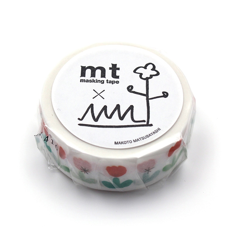 カモ井加工紙 マスキングテープ mt まるいちきゅう 椿 MTMARU11
