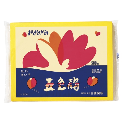五色鶴 おはながみ あか No.14 500枚/束 002103363 包装用品