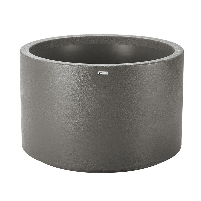 リッチェル タウンプランターWS　丸 90型　プレーン　ダークグレー 81218 1個（ご注文単位1個）【直送品】