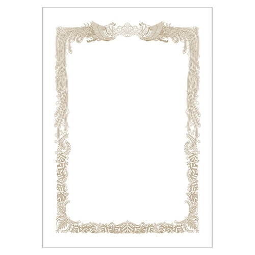 ササガワ ミニ賞状用紙 横書用　A5判 10-1551　10枚 1冊（ご注文単位5冊）【直送品】