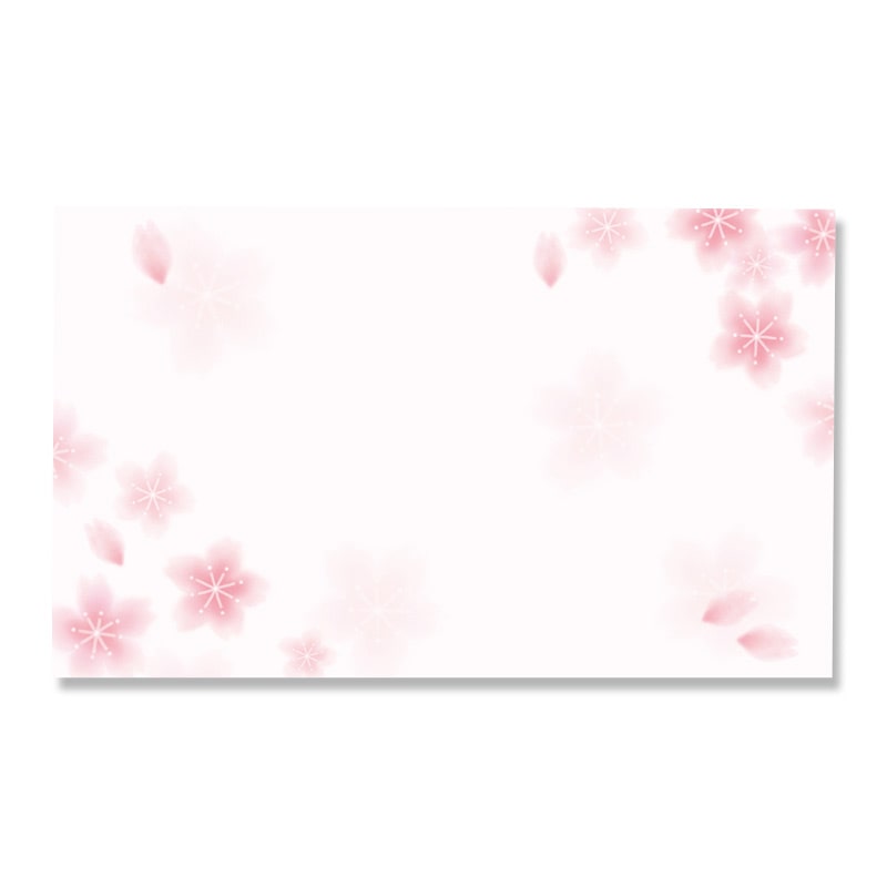 ササガワ ショーカード 名刺サイズ 桜 16-1726 30枚/冊