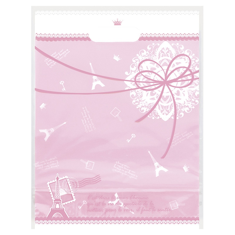 ササガワ デコラパック パリ 240×310+120mm ピンク 35-3463 50枚 1包(ご注文単位1包)【直送品】