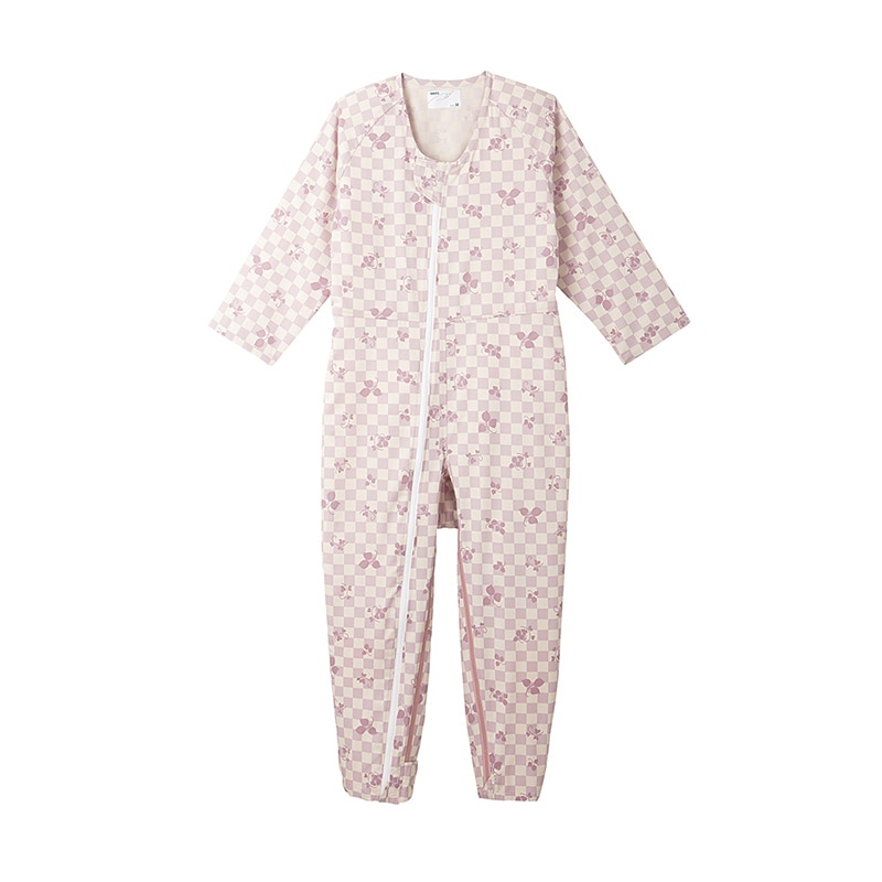 介護ねまき コンビネーション2 フルオープン型 5638-A S リーフピンク 1枚(ご注文単位1枚)【直送品】