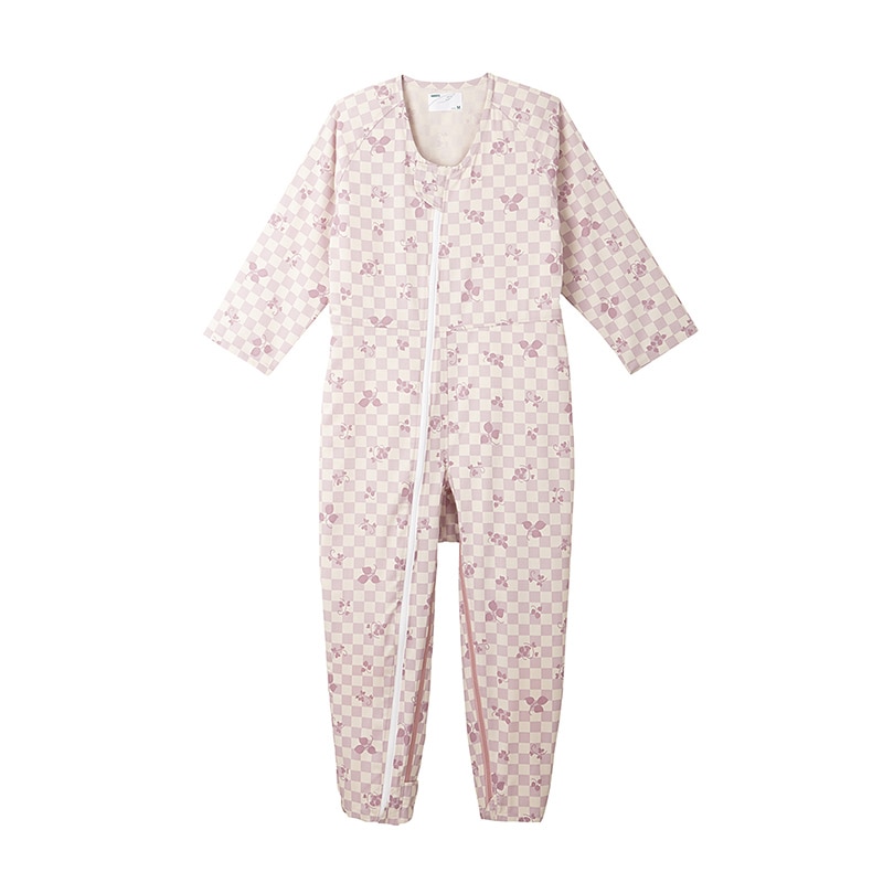 介護ねまき コンビネーション2 フルオープン型 5638-A M リーフピンク 1枚(ご注文単位1枚)【直送品】