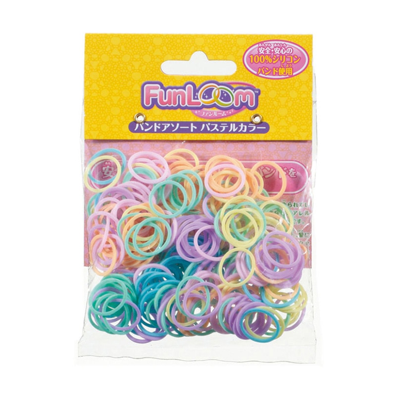 ハナヤマ ファンルーム バンド アソート パステルカラー 1個(ご注文単位24個)【直送品】