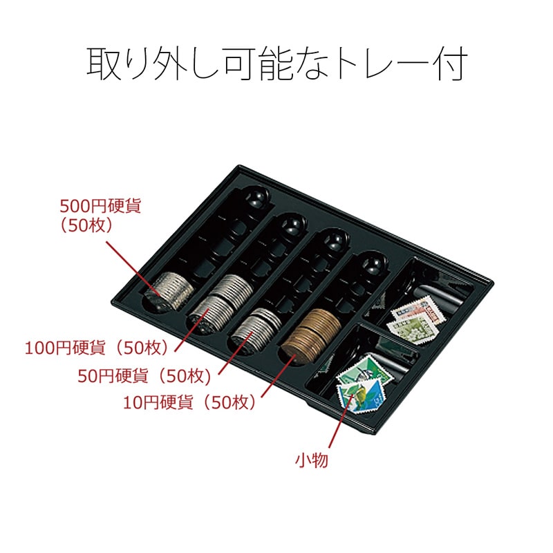 プラス 小型手提金庫 CB-060G エルグレー 1個 007516220 包装
