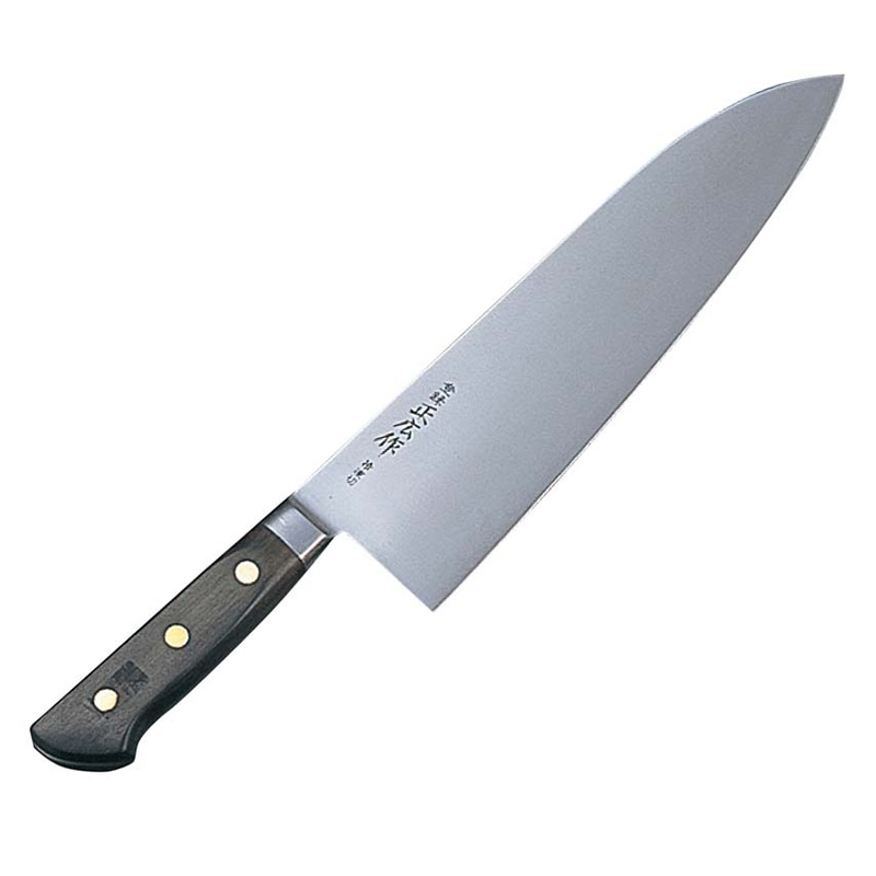 正広作(日本鋼・ツバ付)冷凍庖丁27cm幅広 1個(ご注文単位1個)【直送品】
