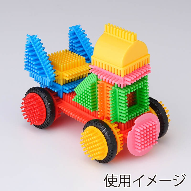 友愛玩具 ほのぼのペタペタブロック きほんセット SB235 イエロー MA