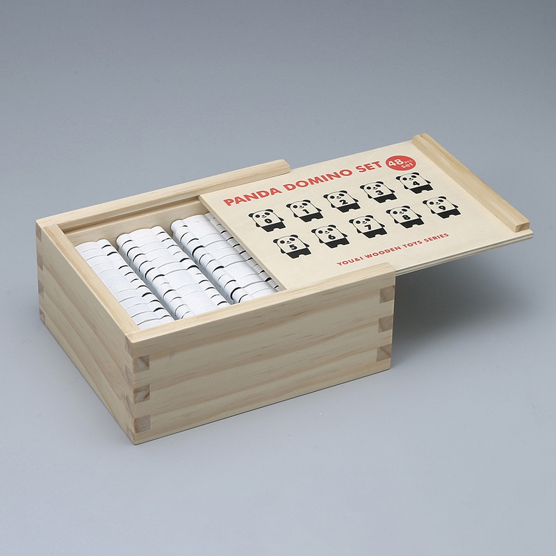 友愛玩具 木のおもちゃ パンダドミノ 48ピース TY-0415 1個（ご注文