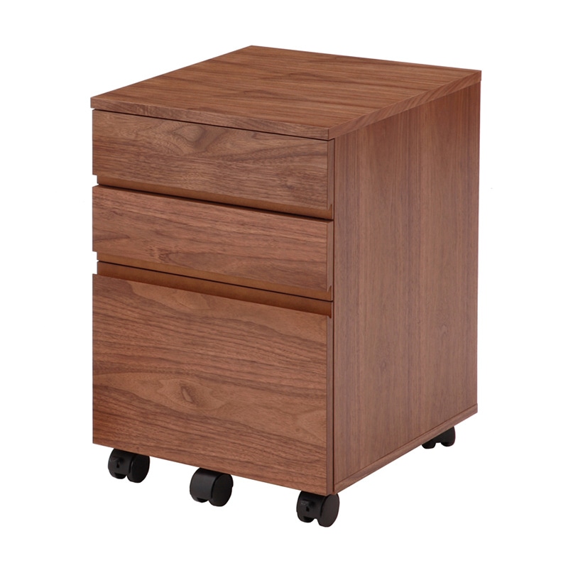 市場 チェスト Walnut Desk Chest W400 ブラウン K-2315BR 1台(ご注文単位1台)【直送品】
