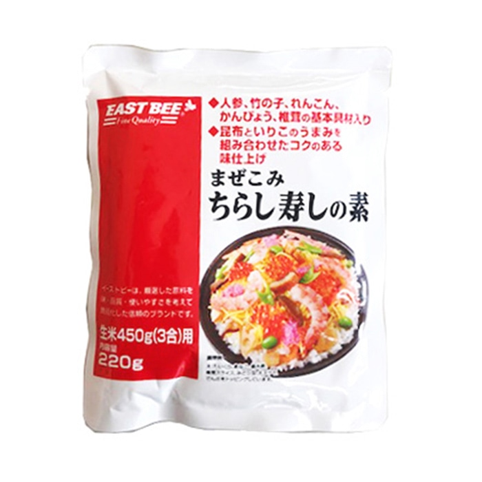 トーホー EAST BEE まぜこみちらし寿しの素 3合用 220g 常温 1個※軽(ご注文単位1個)※注文上限数12まで【直送品】