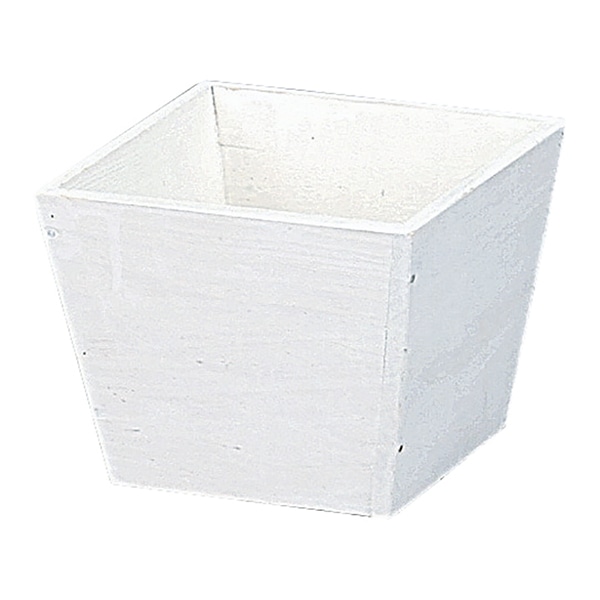 大橋新治商店 ウッドプランター D4号 ホワイト 63-024 1件(ご注文単位1件)【直送品】