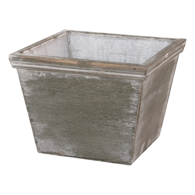 大橋新治商店 ウッドプランター D4号 グレー 63-304 1個(ご注文単位1個)【直送品】