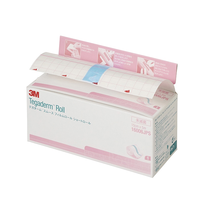 テガダームロール スムースショートロー 16006JPS 15cm×5m 1巻 4個/箱(ご注文単位1箱)【直送品】
