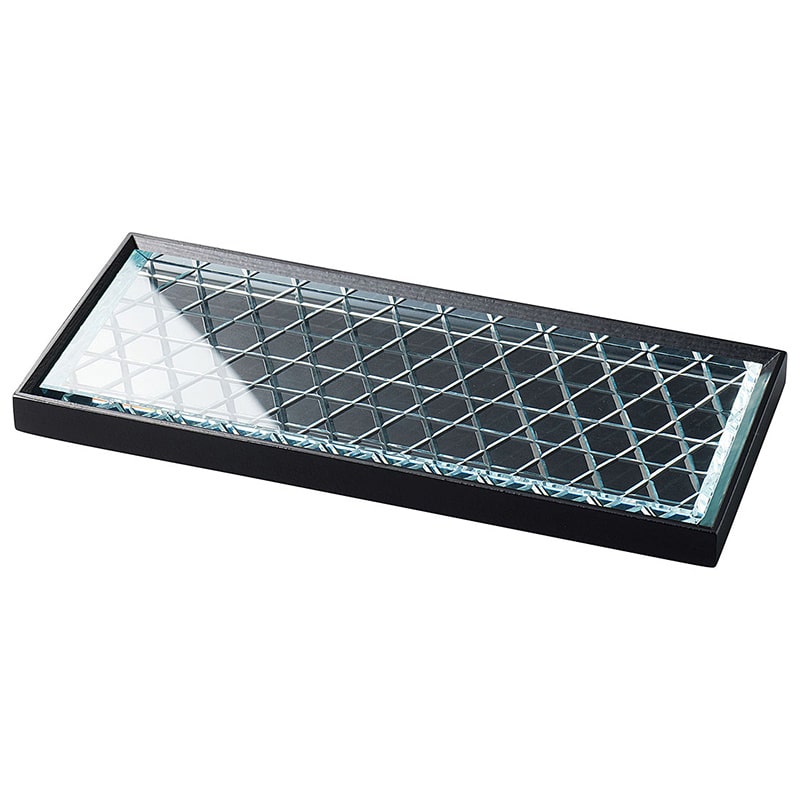 ヤマコー 切子プレート用木枠 ブラック 08699 1個(ご注文単位1個)【直送品】