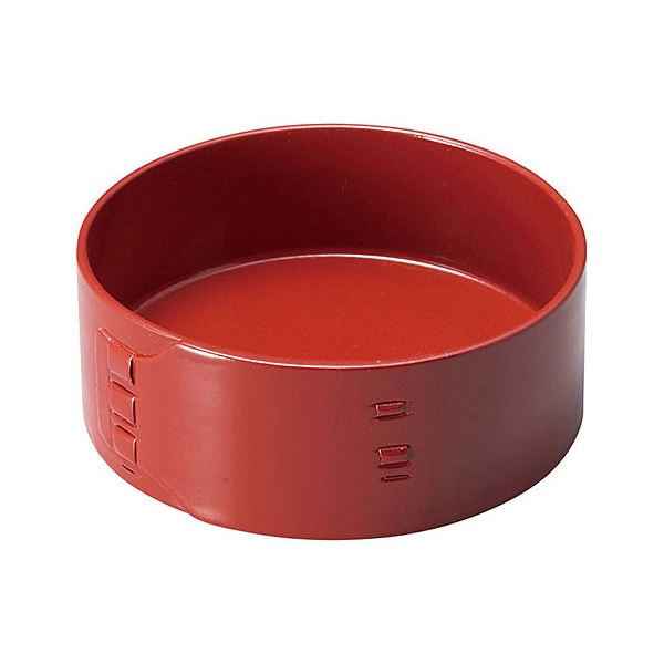 ヤマコー 桧　わっぱ小皿　朱  20285 1個（ご注文単位1個）【直送品】