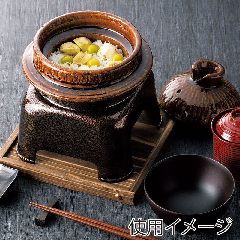 ■一人用釜飯セット 5組セット■羽釜 卓上かまど 釜めし■未使用 レトロ 釜飯用の釜｜卓上で釜飯が作れる！1人用かまどセットの通販
