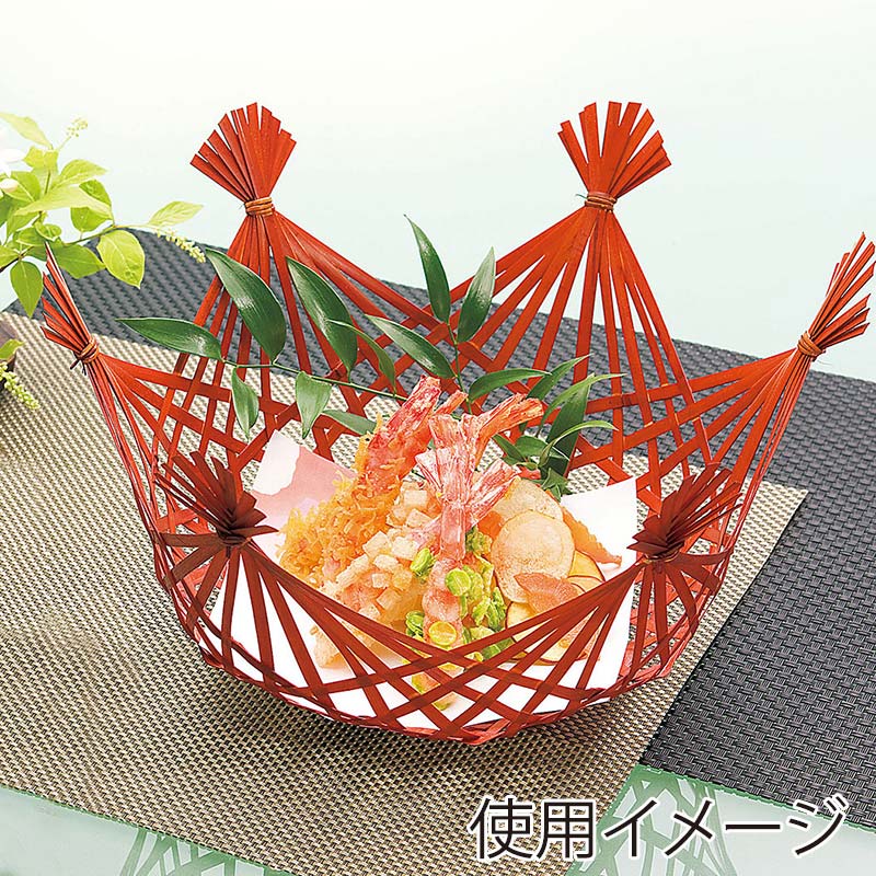 ヤマコー 茜菊盛篭 22193 1個(ご注文単位1個)【直送品】