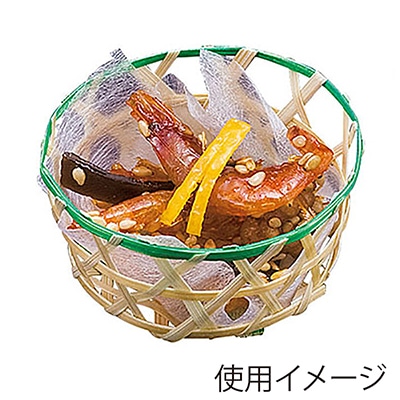 ヤマコー 珍味篭 丸 青 小 22514 1個(ご注文単位1個)【直送品】