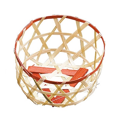 ヤマコー 珍味篭 丸 茶 小 22515 1個(ご注文単位1個)【直送品】