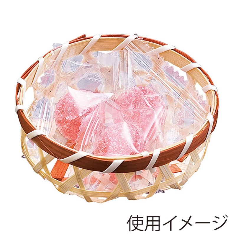 ヤマコー 珍味篭 六ツ目丸 茶 22525 1個(ご注文単位1個)【直送品】