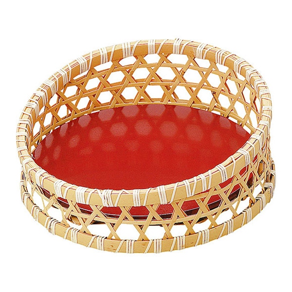 ヤマコー 竹・山波盛器 塗板付 23348 1個(ご注文単位1個)【直送品】