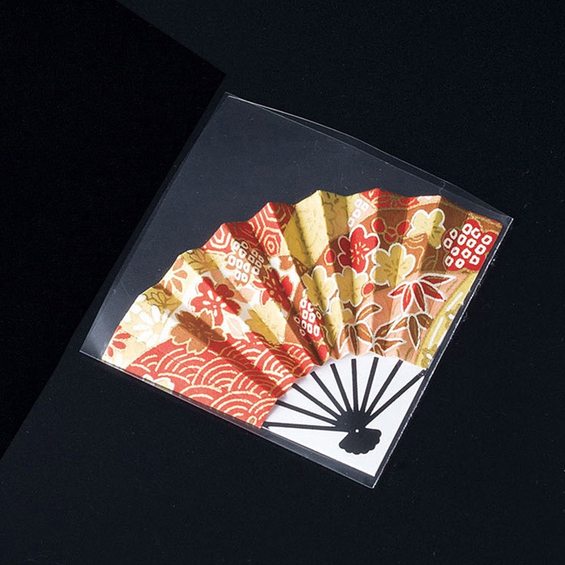 ヤマコー ふーでこ飾り扇子 赤友禅 50個入 26044 1パック（ご注文単位1