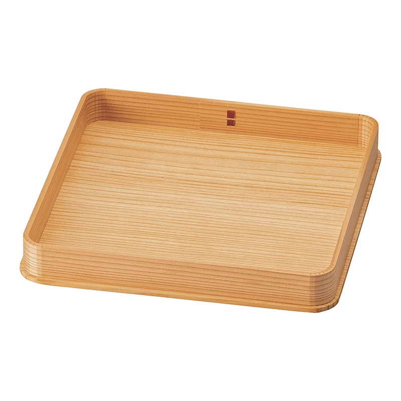 ヤマコー 木曽杉 八寸皿 無塗装 27411 1個(ご注文単位1個)【直送品】