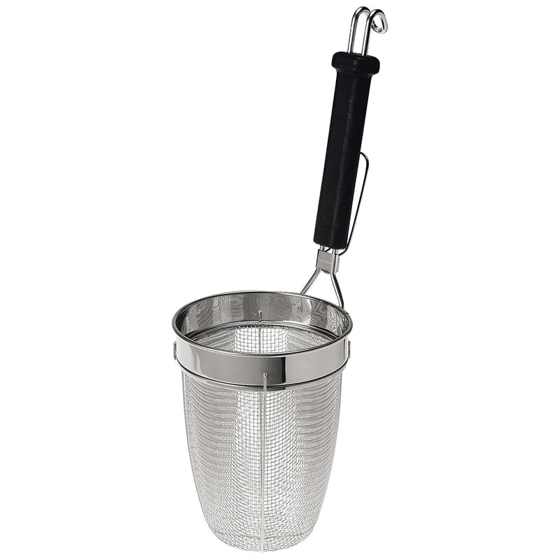 TSステンレス　ラーメン専用パワーてぼ　深型　極細麺用 10129　(16メッシュ) TSステンレス ラーメン専用パワーてぼ 深型 細麺用 10128 (10メッシュ