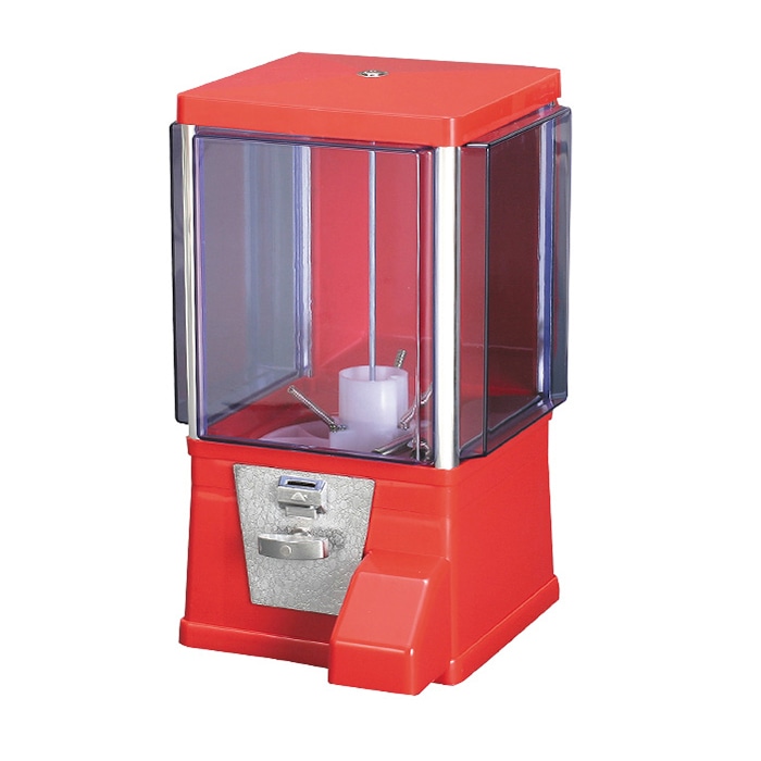 アルファ カプセル抽選器 ガチャコップ 本体 赤 XT8-0046R 1個