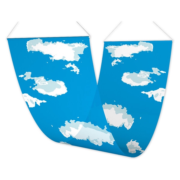 アルファ ペナント 空と雲 EA8-0677 1枚（ご注文単位1枚）【直送品】