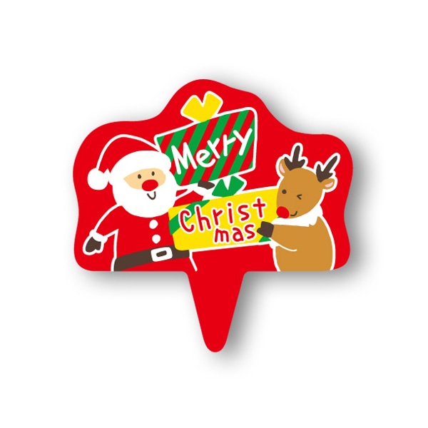 天満紙器 ケーキピック プレゼント XG309 100枚/束(ご注文単位1束)【直送品】