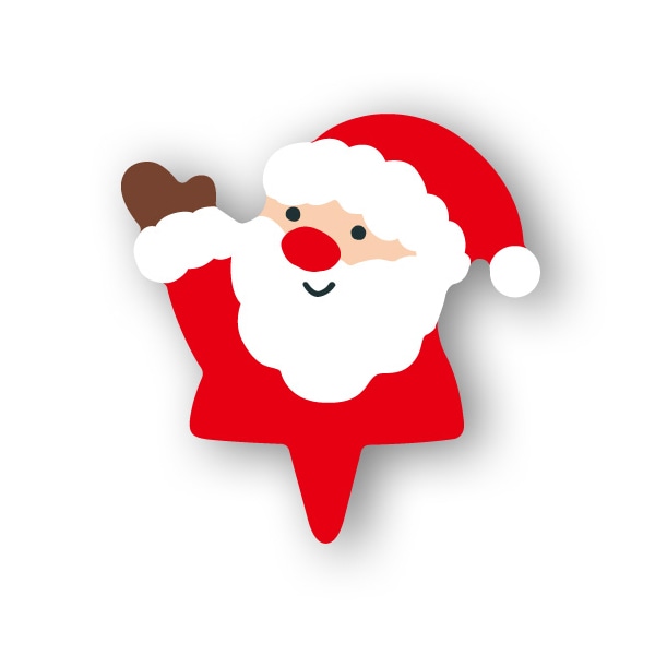 天満紙器 ケーキピック ヤッホーサンタ XG310 100枚/束(ご注文単位1束)【直送品】