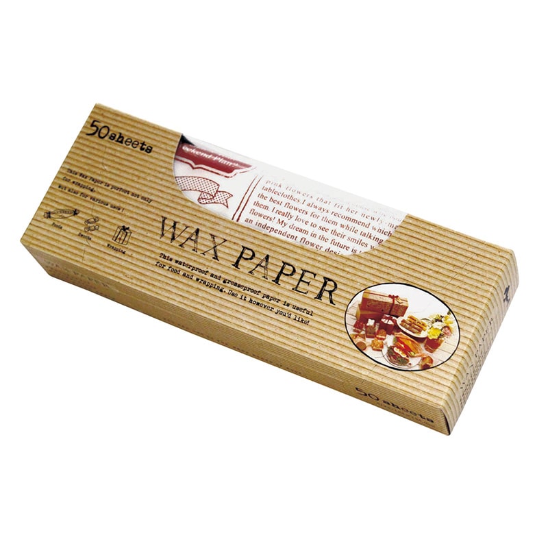 天満紙器 ワックスペーパー シート WP1400 ロゴ 50枚/個 004524021