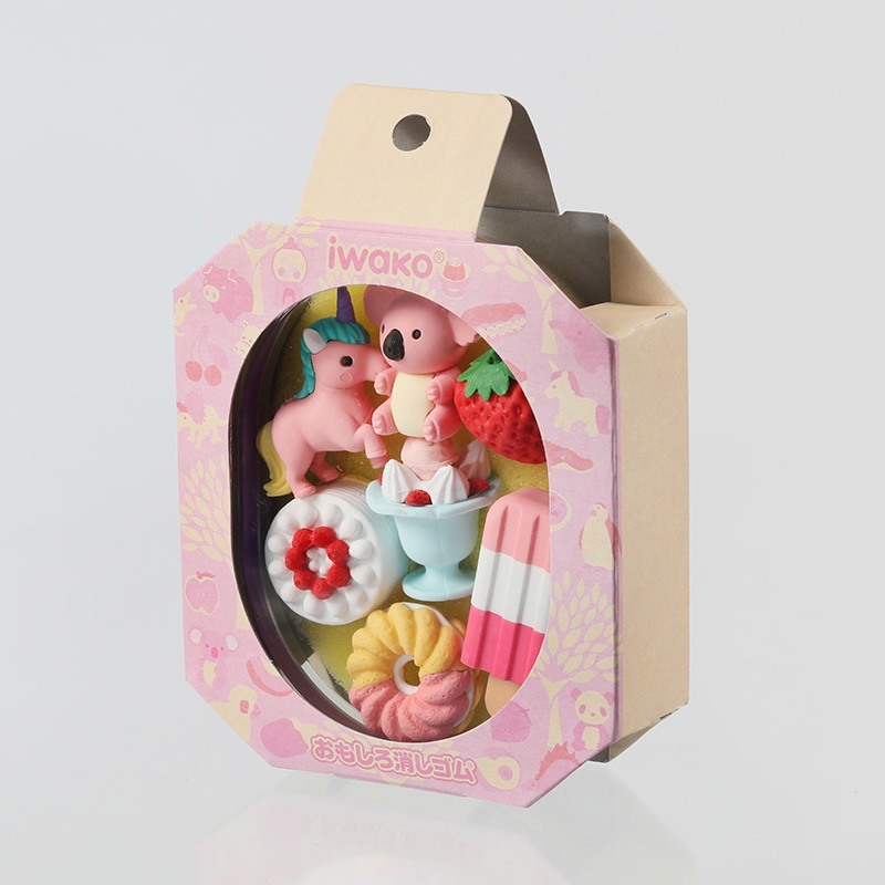 さとみおページ イワコー おべんと消しゴム ピンク ER-OBE001 1個（ご注文単位6