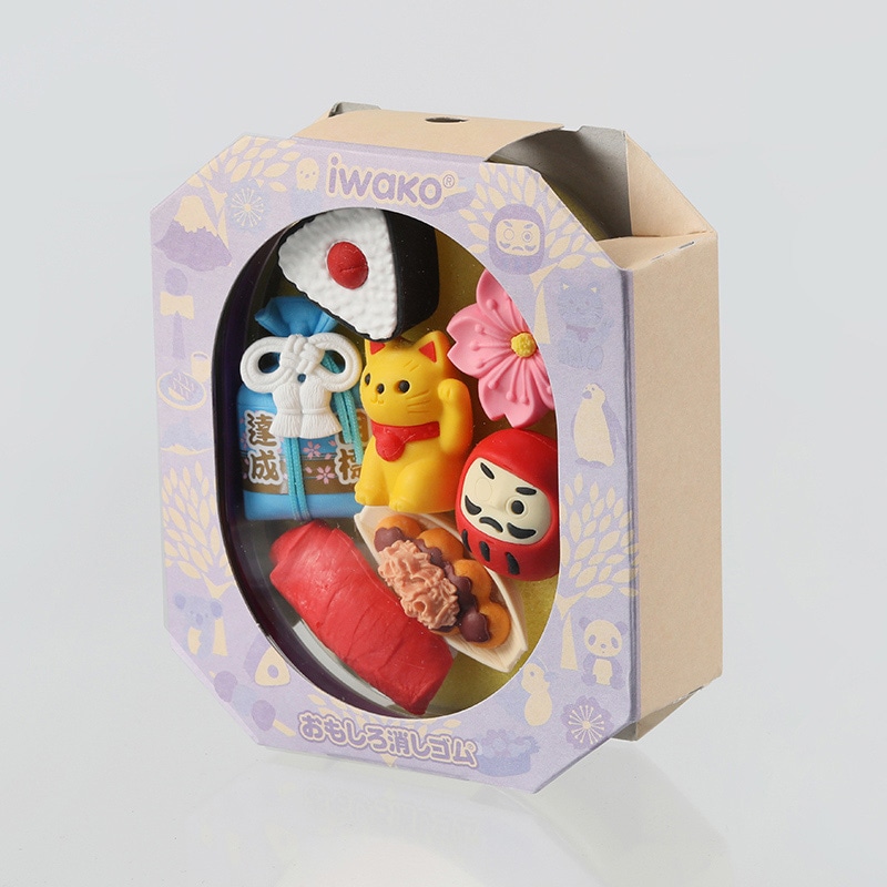 イワコー おべんと消しゴム ピンク ER-OBE001 1個（ご注文単位6個