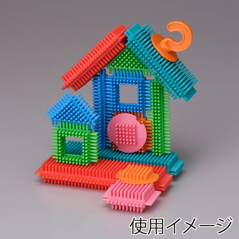 友愛玩具 ペタペタブロック 筒型 44ピース MA-50271 1個（ご注文