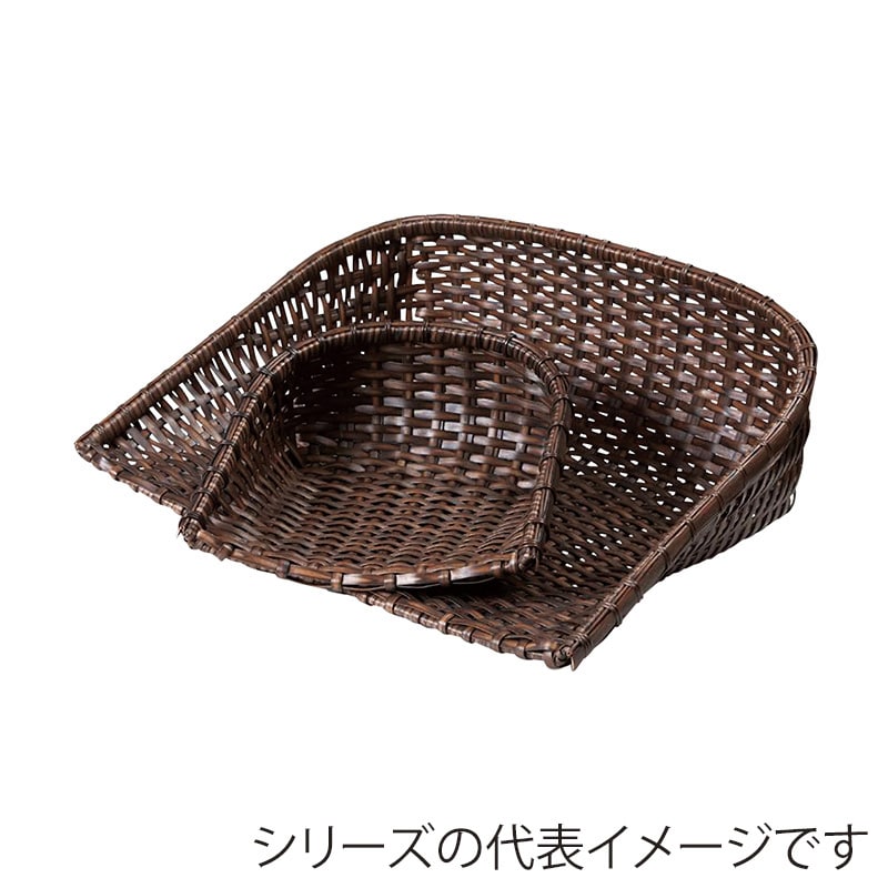 萬洋 樹脂箕 特大 茶 91051B 1個(ご注文単位1個)【直送品】