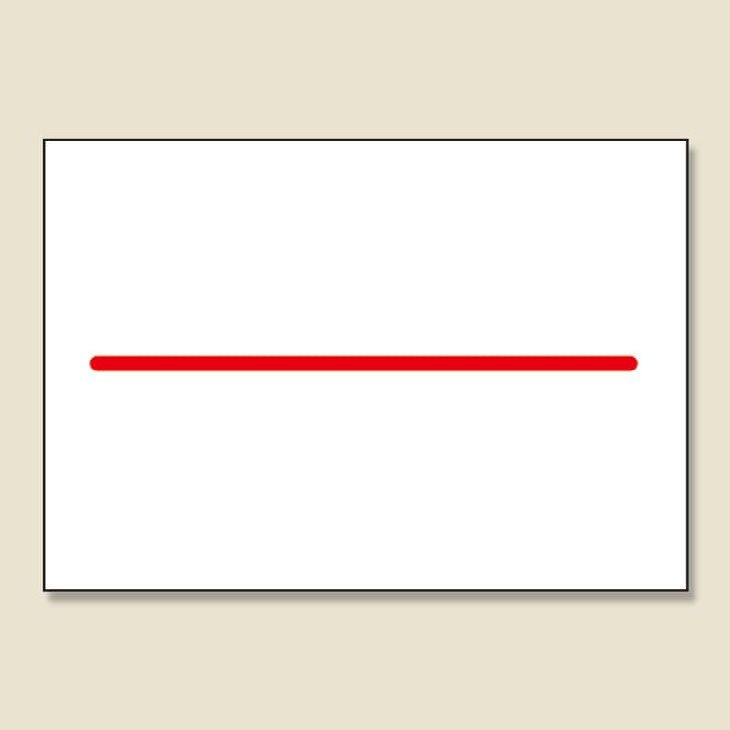 サトー ハンドラベラー用ラベル DUO220用 赤1本線 強粘 10巻/袋