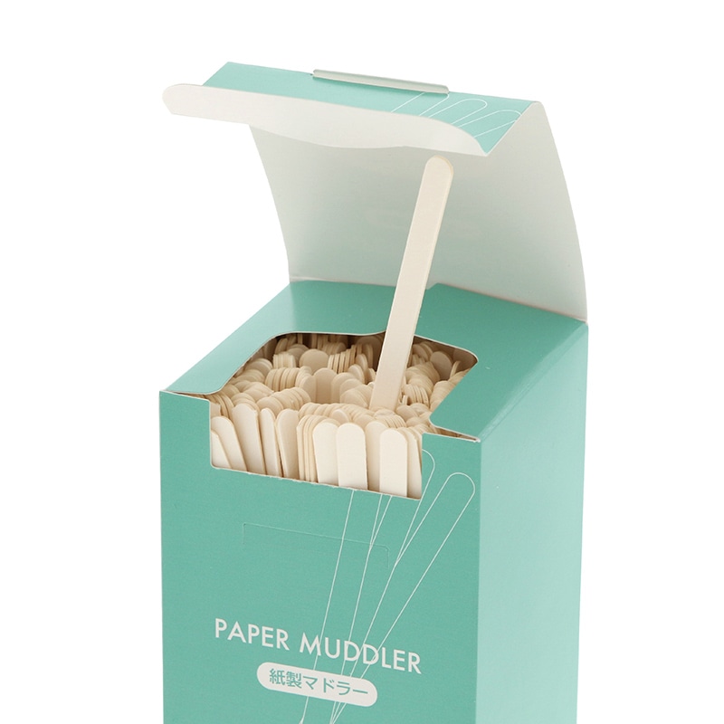 アオトプラス 紙製カトラリー エコマドラー 14-F 14cm 小箱入 400本/箱