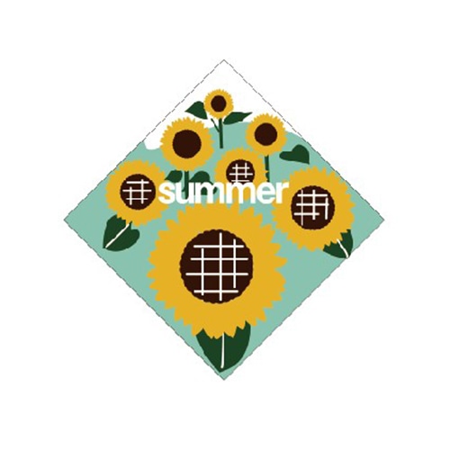 Kukuri✦365✦ショップ様用看板製作✦100cm×40cm✦ロゴあり 金久 POPシール ひまわり畑 SK-869 1束（ご注文単位1束）【直送