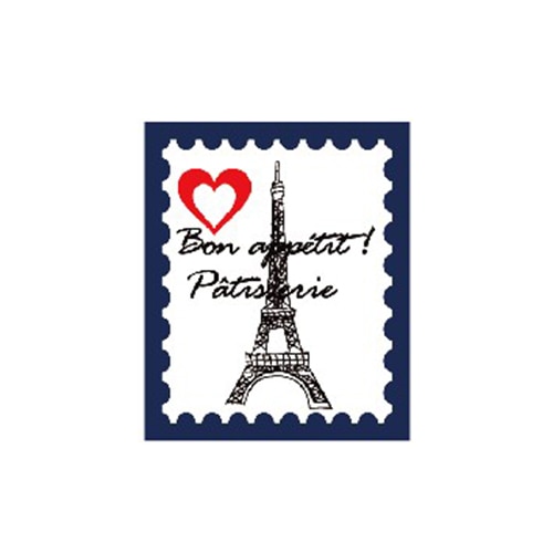 金久 ケーキピック　プチポイント エッフェル塔　切手ハート PSP-003 1束（ご注文単位1束）【直送品】