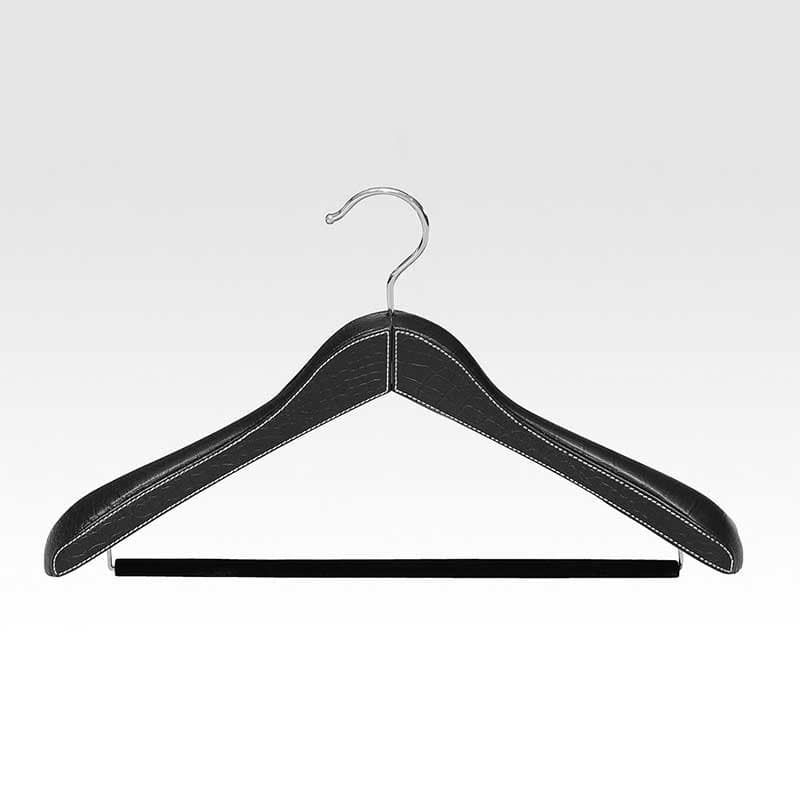 MAINETTI 木製ハンガー 7本セット ブラック 43 MAINETTI 木製ハンガー