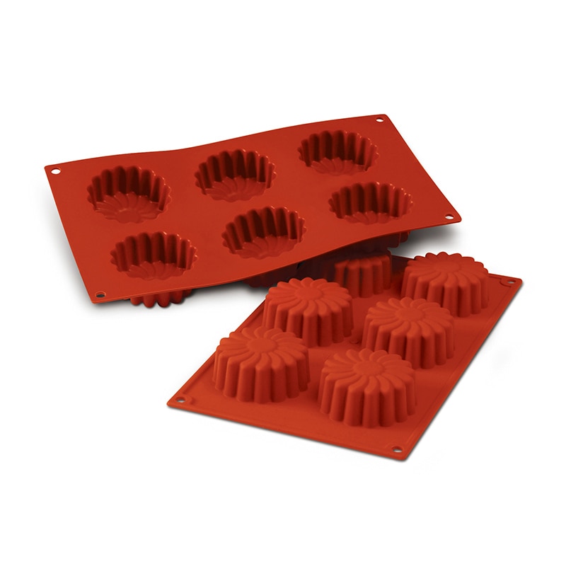 パシフィック洋行 製菓シリコン型 6個取 SF056 デイジー 1個(ご注文単位1個)【直送品】