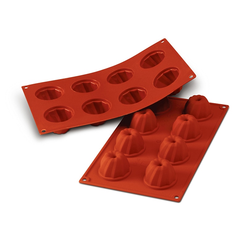 パシフィック洋行 製菓シリコン型 8個取 SF057 スモールクグロフ 1個(ご注文単位1個)【直送品】