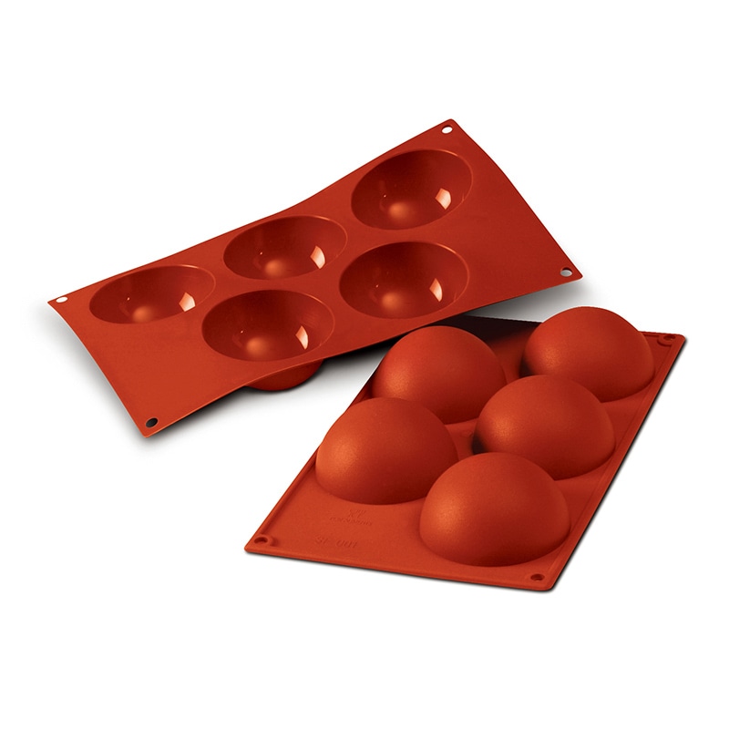 パシフィック洋行 製菓シリコン型 5個取 SF001 半球80 1個(ご注文単位1個)【直送品】