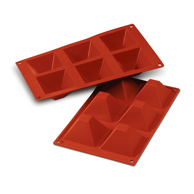 パシフィック洋行 製菓シリコン型 6個取 SF007 ビックピラミッド 1個(ご注文単位1個)【直送品】