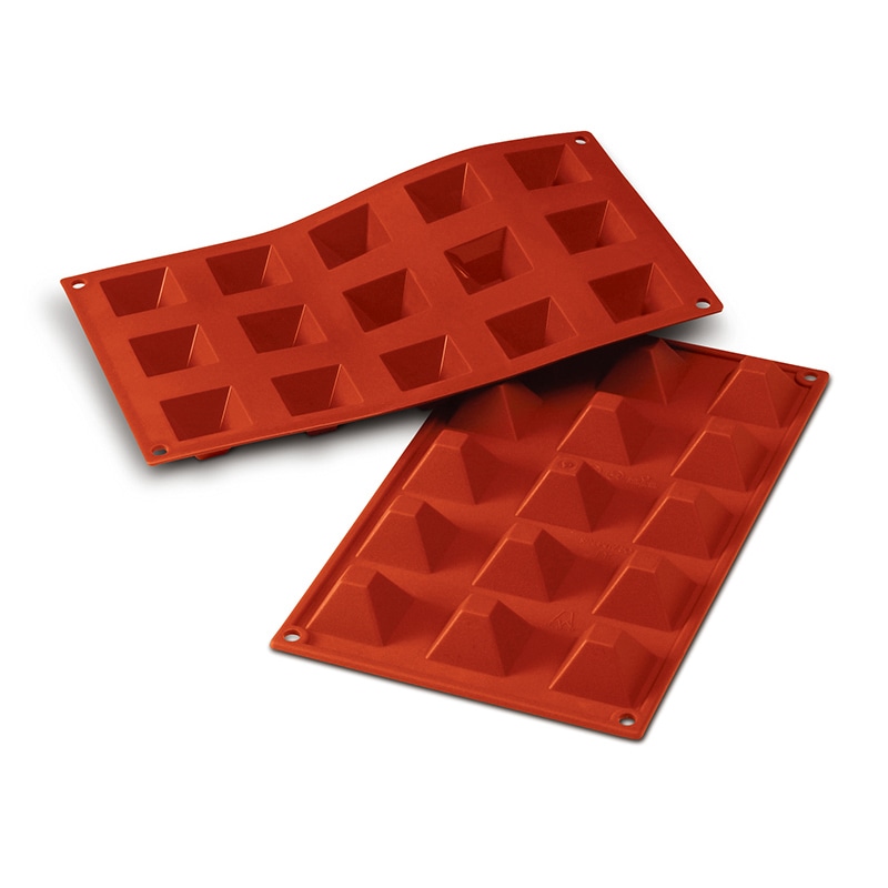 パシフィック洋行 製菓シリコン型 15個取 SF008 ピラミッド 1個(ご注文単位1個)【直送品】